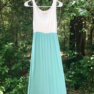 Color Block Maternity Maxi